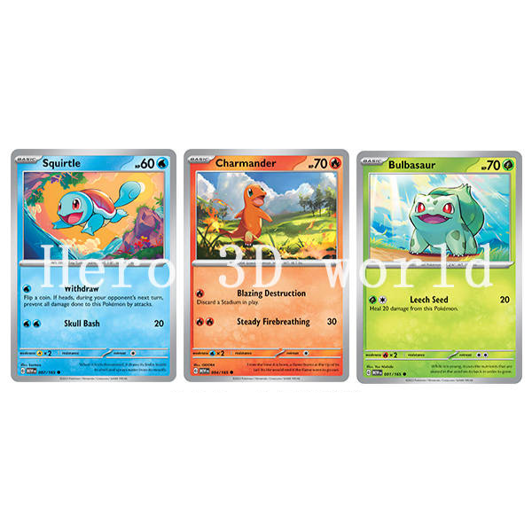 Pokémon - (Carapuce | Salamèche | Bulbizarre)