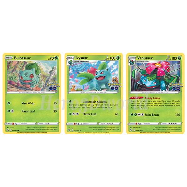 Pokémon - GO (Bulbizarre | Herbizarre | Florizarre)