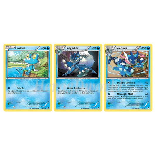 Pokémon - (Grenousse | Croâporal | Amphinobi)