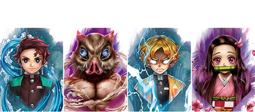 Demon Slayer - (Tanjiro | Inosuke | Zenitsu | Nezuko)