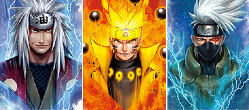 Naruto - (Jiraya | Naruto | Kakashi)