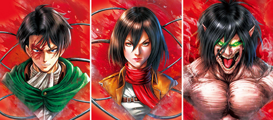 L'Attaque des Titans - (Livaï | Mikasa | Eren Titan)