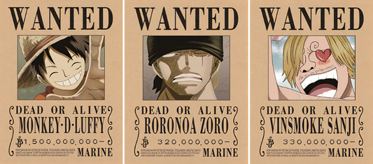 One Piece - Wanted (Luffy | Zoro | Sanji)