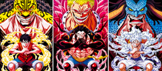One Piece - (Luffy & Lucci | Luffy Gear 4 & Doflamingo | Luffy Gear 5 & Kaido)