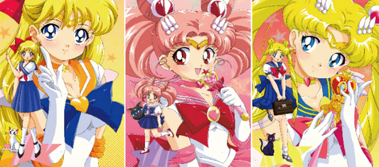 Sailor Moon - (Sailor Venus | Sailor Chibi Moon | Sailor Moon)