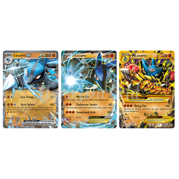 Pokémon - EX (Lucario | Méga-Lucario) – Hero3Dworld