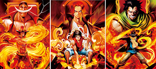 One Piece - (Ace e Barbabianca | Rufy e Shanks | Sabo e Dragon)