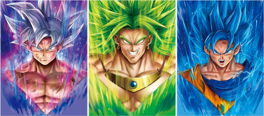 Dragon Ball - (Goku Ultra Instinct | Broly SSJ Légendaire | Goku SSJ Blue)